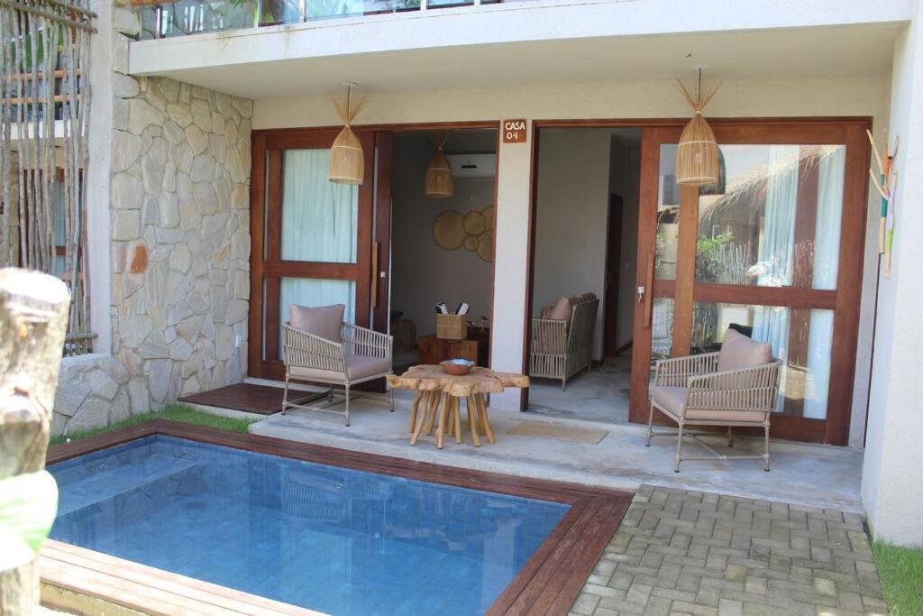 Casa De Luxo Na Praia Do Patacho - Cond. Azulu, Casa 04 Villa Pôrto de Pedras Exterior foto